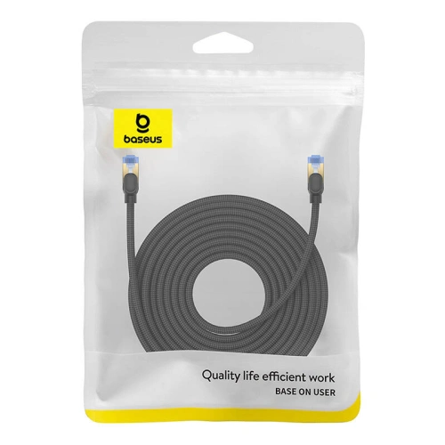 Kup Baseus Cablu de rețea împletit cat. 7 Ethernet RJ45, 10Gbps, 15m (negru) - BSU4694 - {ean13} - Sklep Home Screen