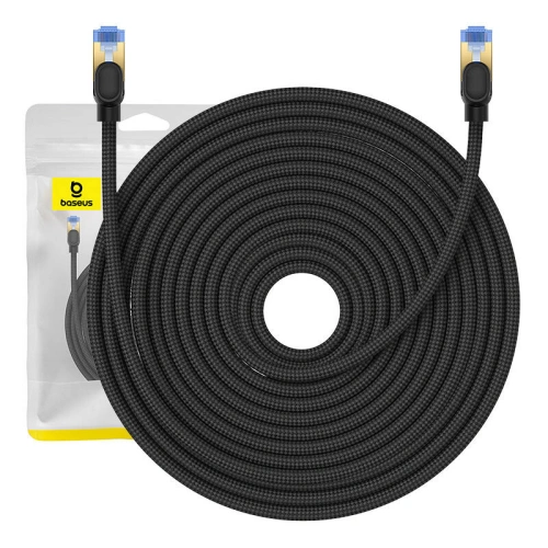 Kup Baseus Cablu de rețea împletit cat. 7 Ethernet RJ45, 10Gbps, 25m (negru) - BSU4696 - {ean13} - Sklep Home Screen