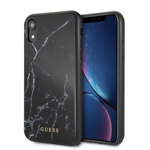 Kup Case Guess GUHCI61HYMABK Apple iPhone XR schwarz / black Marble - GUE051BLK - {ean13} - Sklep Home Screen