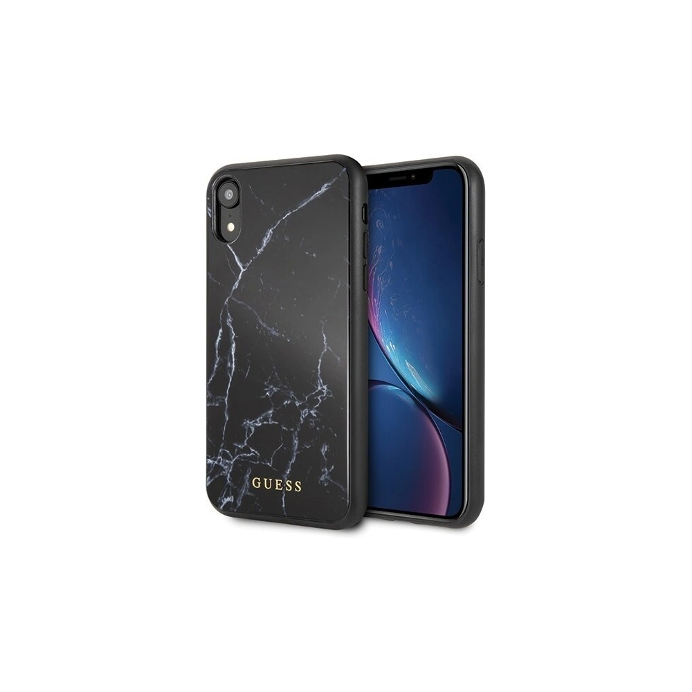 Etui Guess GUHCI61HYMABK Apple iPhone XR czarny /black Marble