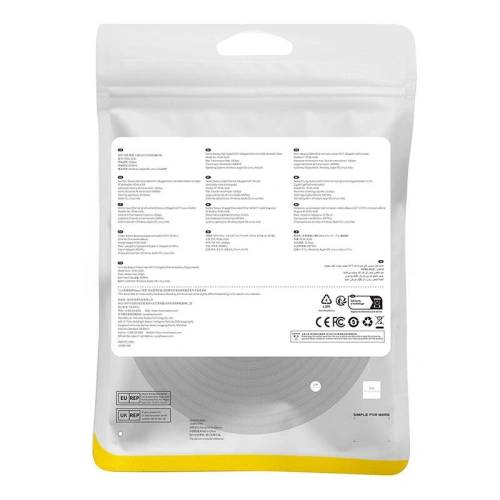 Kup Baseus Cablu de rețea împletit cat. 7 Ethernet RJ45, 10Gbps, 25m (negru) - BSU4696 - {ean13} - Sklep Home Screen