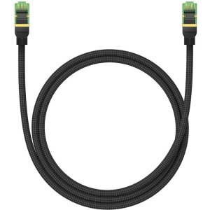 Kup Kabel sieciowy Baseus w oplocie kat. 8 Ethernet RJ45, 40Gbps, 1m (czarny) - BSU4698 - {ean13} - Sklep Home Screen