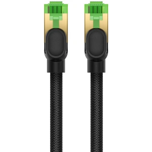 Kup Kabel sieciowy Baseus w oplocie kat. 8 Ethernet RJ45, 40Gbps, 1m (czarny) - BSU4698 - {ean13} - Sklep Home Screen