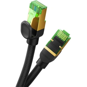 Kup Kabel sieciowy Baseus w oplocie kat. 8 Ethernet RJ45, 40Gbps, 1m (czarny) - BSU4698 - {ean13} - Sklep Home Screen