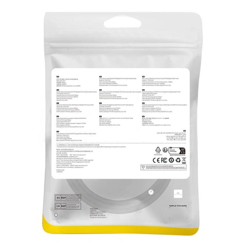 Kup Baseus Cablu de rețea împletit cat. 8 Ethernet RJ45, 40Gbps, 1m (negru) - BSU4698 - {ean13} - Sklep Home Screen