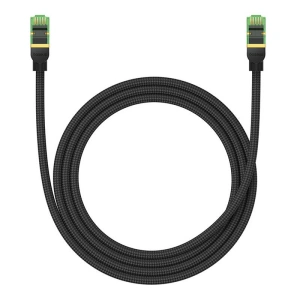 Kup Kabel sieciowy Baseus w oplocie kat. 8 Ethernet RJ45, 40Gbps, 1,5m (czarny) - BSU4699 - {ean13} - Sklep Home Screen