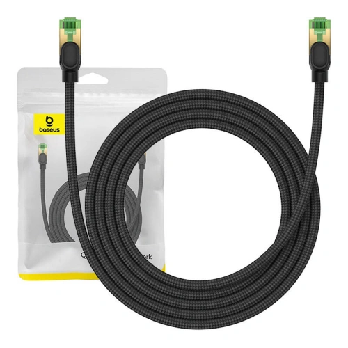 Kup Baseus Cablu de rețea împletit cat. 8 Ethernet RJ45, 40Gbps, 2m (negru) - BSU4700 - {ean13} - Sklep Home Screen