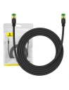 Kabel sieciowy Baseus w oplocie kat. 8 Ethernet RJ45, 40Gbps, 2m (czarny)