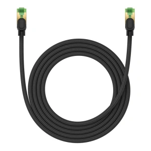 Kup Kabel sieciowy Baseus w oplocie kat. 8 Ethernet RJ45, 40Gbps, 2m (czarny) - BSU4700 - {ean13} - Sklep Home Screen