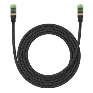 Kup Kabel sieciowy Baseus w oplocie kat. 8 Ethernet RJ45, 40Gbps, 2m (czarny) - BSU4700 - {ean13} - Sklep Home Screen