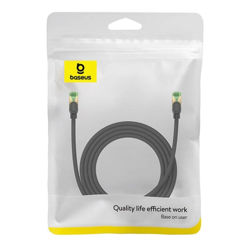 Kup Baseus Cablu de rețea împletit cat. 8 Ethernet RJ45, 40Gbps, 2m (negru) - BSU4700 - {ean13} - Sklep Home Screen