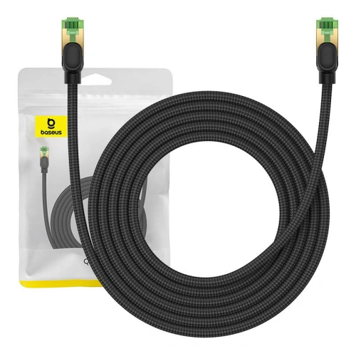 Kup Baseus Cablu de rețea împletit cat. 8 Ethernet RJ45, 40Gbps, 3m (negru) - BSU4701 - {ean13} - Sklep Home Screen