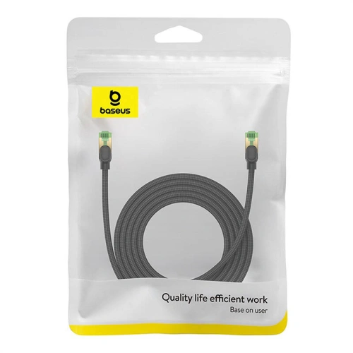 Kup Baseus Cablu de rețea împletit cat. 8 Ethernet RJ45, 40Gbps, 3m (negru) - BSU4701 - {ean13} - Sklep Home Screen