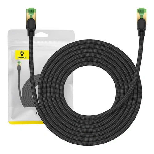 Kup Netzwerkkabel Baseus im geflochtenen Kat. 8 Ethernet RJ45, 40Gbps, 5m (schwarz) - BSU4702 - {ean13} - Sklep Home Screen