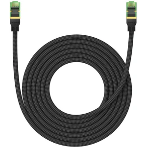Kup Kabel sieciowy Baseus w oplocie kat. 8 Ethernet RJ45, 40Gbps, 5m (czarny) - BSU4702 - {ean13} - Sklep Home Screen