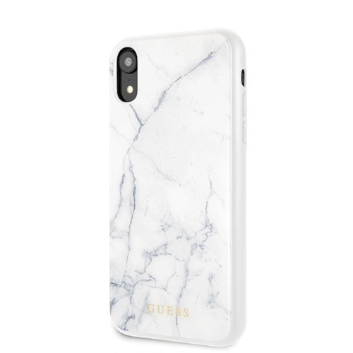 Kup Case Guess GUHCI61HYMAWH Apple iPhone XR weiß/marmoriert - GUE052WHT - {ean13} - Sklep Home Screen
