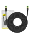 Kabel sieciowy Baseus w oplocie kat. 8 Ethernet RJ45, 40Gbps, 8m (czarny)