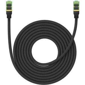 Kup Kabel sieciowy Baseus w oplocie kat. 8 Ethernet RJ45, 40Gbps, 8m (czarny) - BSU4703 - {ean13} - Sklep Home Screen
