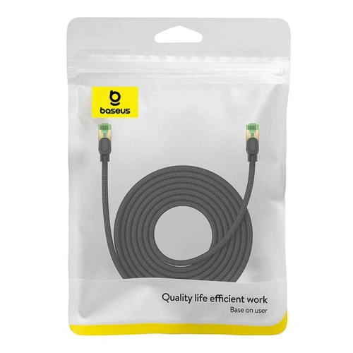 Kup Baseus Cablu de rețea împletit cat. 8 Ethernet RJ45, 40Gbps, 8m (negru) - BSU4703 - {ean13} - Sklep Home Screen
