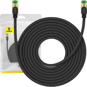 Kup Kabel síťový Baseus v opletu kat. 8 Ethernet RJ45, 40Gbps, 10m (černý) - BSU4704 - {ean13} - Sklep Home Screen