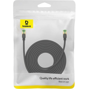 Baseus braided cat 8 Ethernet RJ45 network cable, 40Gbps, 10m (black)