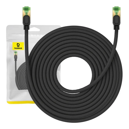 Buy Baseus braided cat 8 Ethernet RJ45 network cable, 40Gbps, 15m (black) - BSU4705 - {ean13} - Home Screen Store Europe