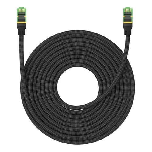Kup Kabel sieciowy Baseus w oplocie kat. 8 Ethernet RJ45, 40Gbps, 15m (czarny) - BSU4705 - {ean13} - Sklep Home Screen