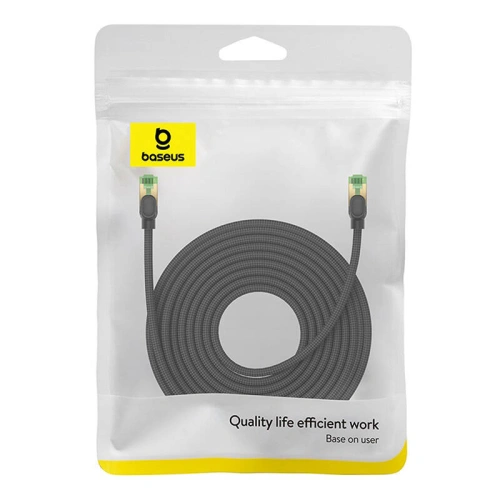 Buy Baseus braided cat 8 Ethernet RJ45 network cable, 40Gbps, 15m (black) - BSU4705 - {ean13} - Home Screen Store Europe