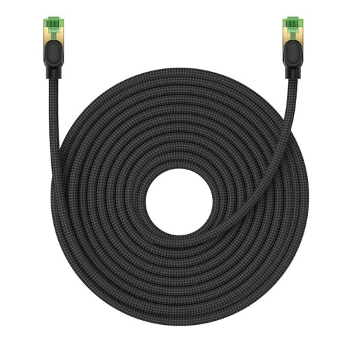 Kup Kabel sieciowy Baseus w oplocie kat. 8 Ethernet RJ45, 40Gbps, 20m (czarny) - BSU4706 - {ean13} - Sklep Home Screen