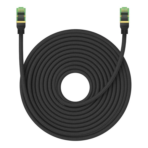 Kup Kabel sieciowy Baseus w oplocie kat. 8 Ethernet RJ45, 40Gbps, 20m (czarny) - BSU4706 - {ean13} - Sklep Home Screen