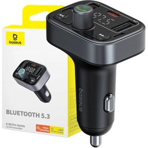 Kup FM-Transmitter Baseus S-09 Pro Bluetooth 5.3 (schwarz) - BSU4707 - {ean13} - Sklep Home Screen