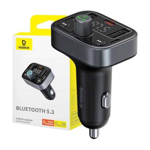 Kup FM-Transmitter Baseus S-09 Pro Bluetooth 5.3 (schwarz) - BSU4707 - {ean13} - Sklep Home Screen