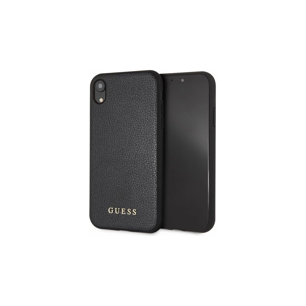Etui Guess GUHCI61IGLBK Apple iPhone XR black/czarny hard case Iridescent