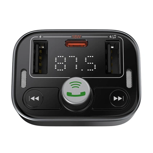 Kup Transmiter FM Baseus S-09 Pro Bluetooth 5.3 (černý) - BSU4707 - {ean13} - Sklep Home Screen
