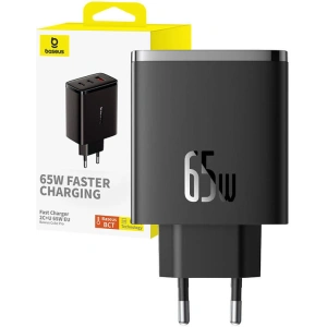 Kup Netzteil Baseus OS-Cube Pro GaN5 USB-A, 2xUSB-C, 65W (schwarz) - BSU4709 - {ean13} - Sklep Home Screen