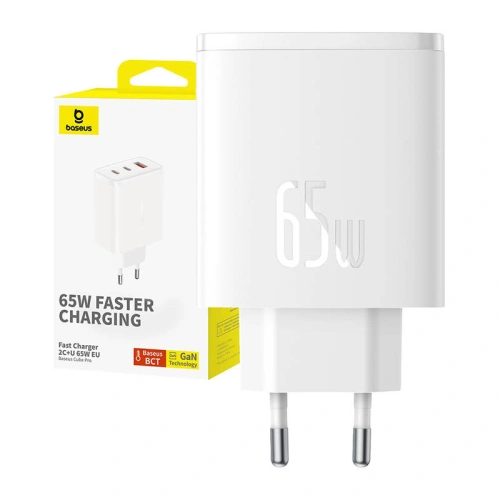 Kup Netzteil Baseus OS-Cube Pro GaN5 USB-A, 2xUSB-C, 65W (weiß) - BSU4710 - {ean13} - Sklep Home Screen