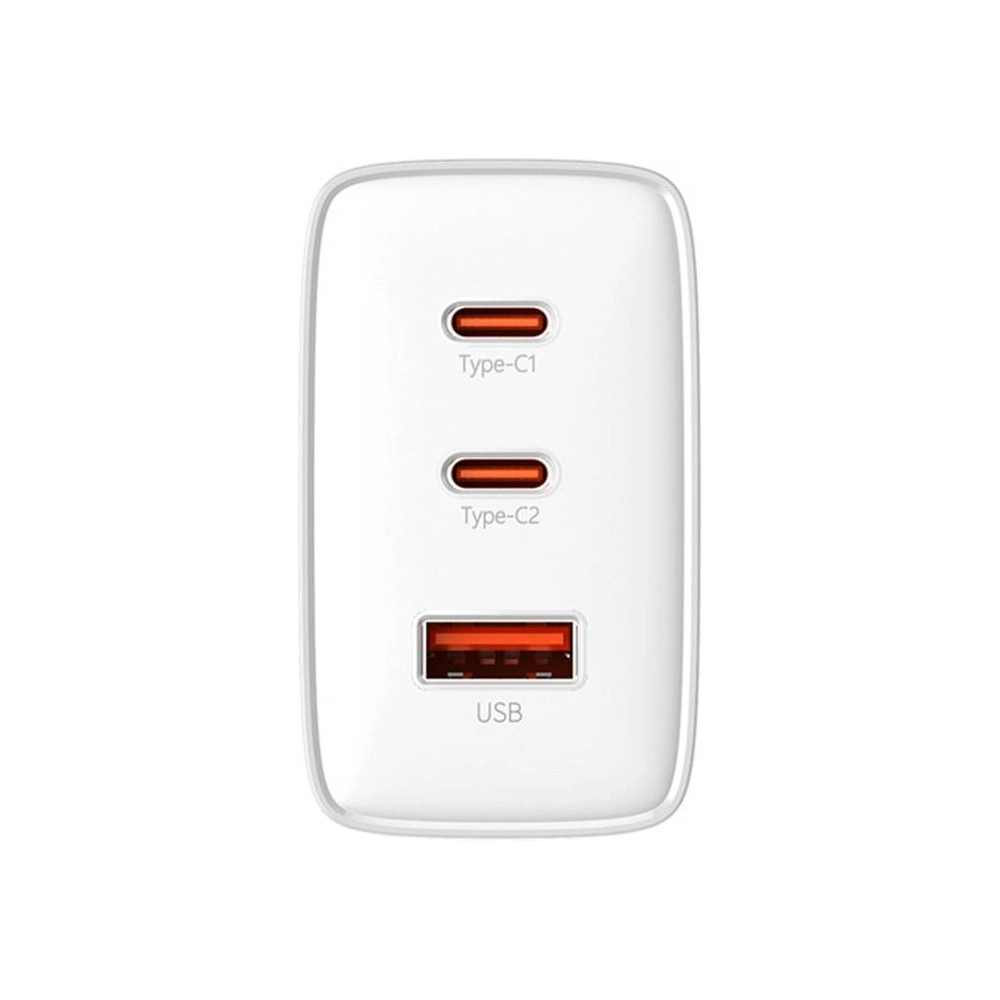Ładowarka sieciowa Baseus OS-Cube Pro GaN5 USB-A, 2xUSB-C, 65W (biała)