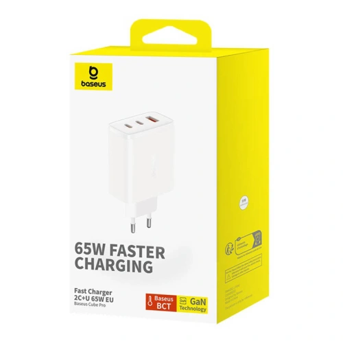 Kup Netzteil Baseus OS-Cube Pro GaN5 USB-A, 2xUSB-C, 65W (weiß) - BSU4710 - {ean13} - Sklep Home Screen