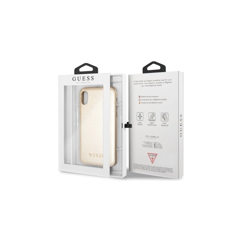 Etui Guess GUHCI61IGLGO Apple iPhone XR gold/złoty hard case Iridescent