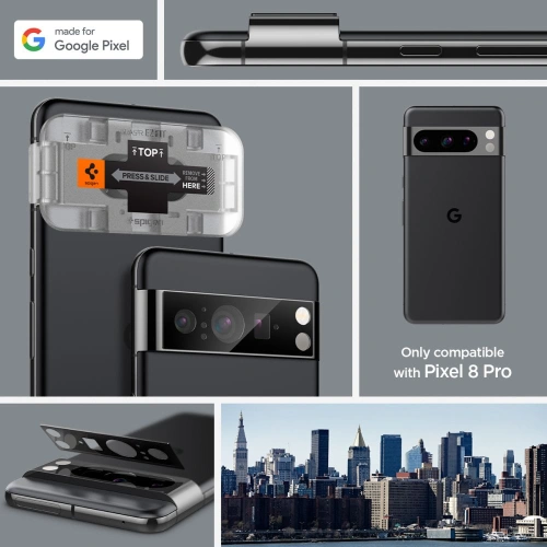 Kup Szkło hartowane na aparat Spigen Optik.tr ez Fit Camera Protector Google Pixel 8 Pro Black [2 PACK] - SPN3154 - {ean13} - Sklep Home Screen