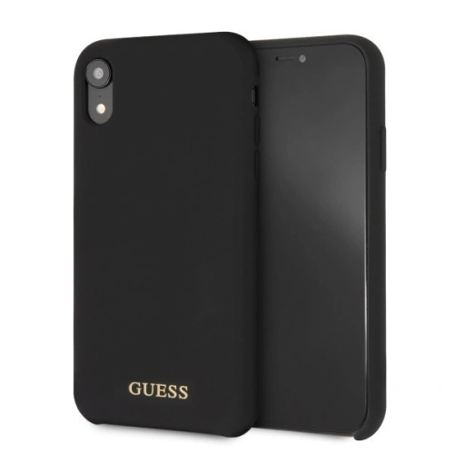 Kup Case Guess GUHCI61LSGLBK Apple iPhone XR schwarz/czarny Hardcase Silikon - GUE056BLK - {ean13} - Sklep Home Screen