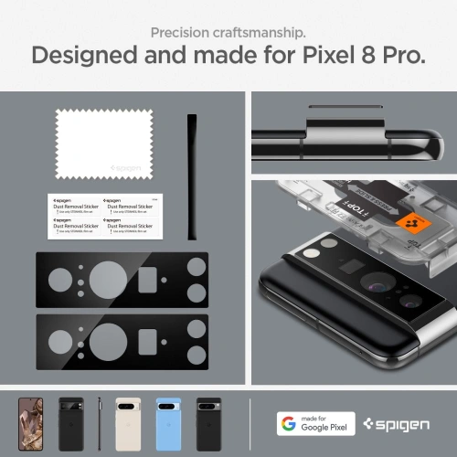 Kup Szkło hartowane na aparat Spigen Optik.tr ez Fit Camera Protector Google Pixel 8 Pro Black [2 PACK] - SPN3154 - {ean13} - Sklep Home Screen