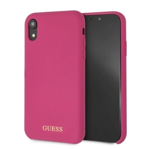 Kup Etui Guess GUHCI61LSGLPI Apple iPhone XR roz (pink) carcasă din silicon rigid - GUE058PNK - {ean13} - Sklep Home Screen