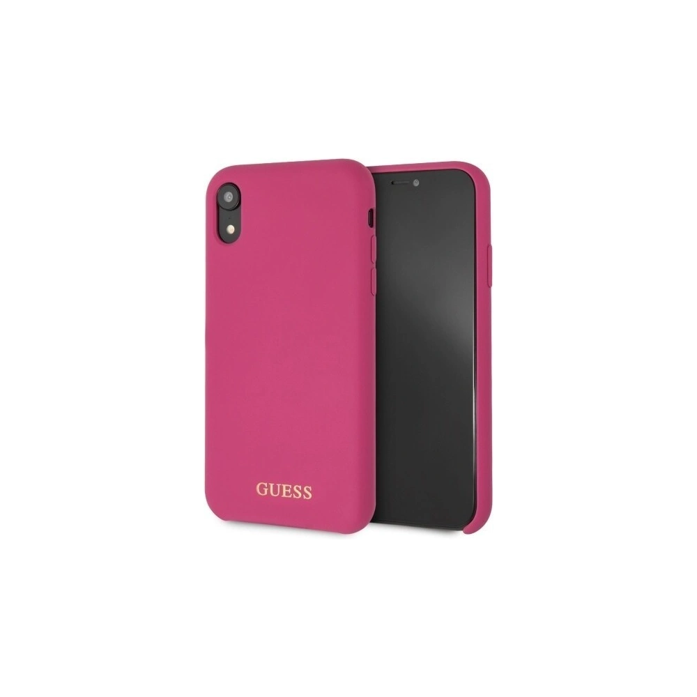 Etui Guess GUHCI61LSGLPI Apple iPhone XR pink/różowy hard case Silicone