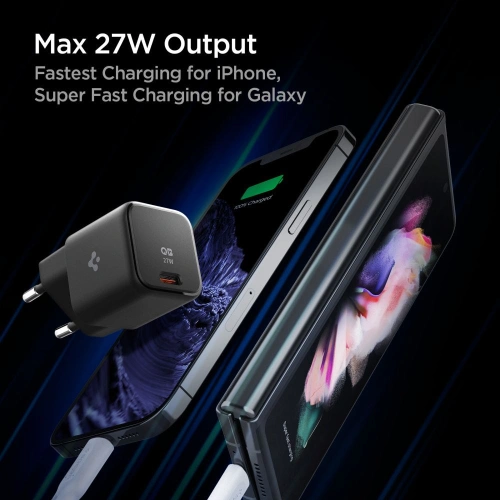 Kup Netzteil Spigen PE2103 ArcStation Network Charger PD27W PPS25W Schwarz - SPN3155 - {ean13} - Sklep Home Screen