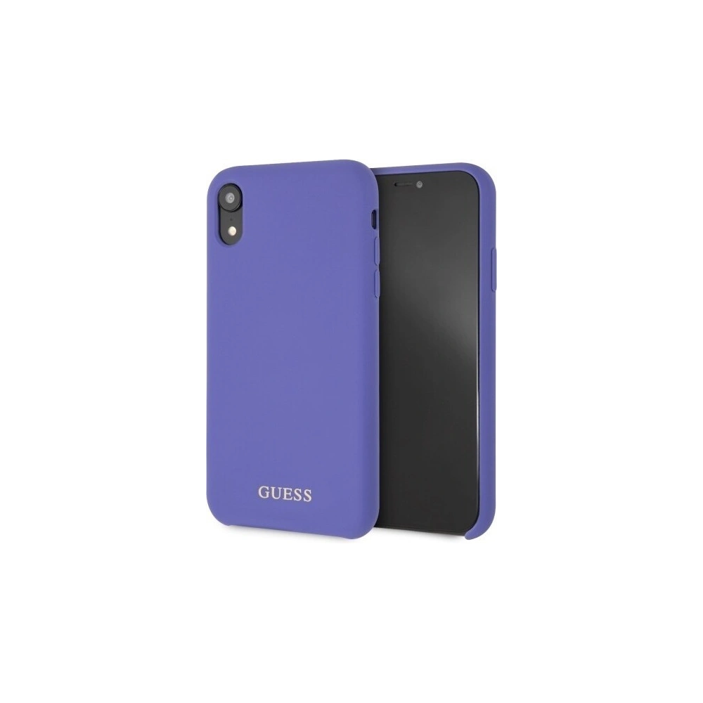 Etui Guess GUHCI61LSGLUV Apple iPhone XR purple/fioletowy hard case Silicone