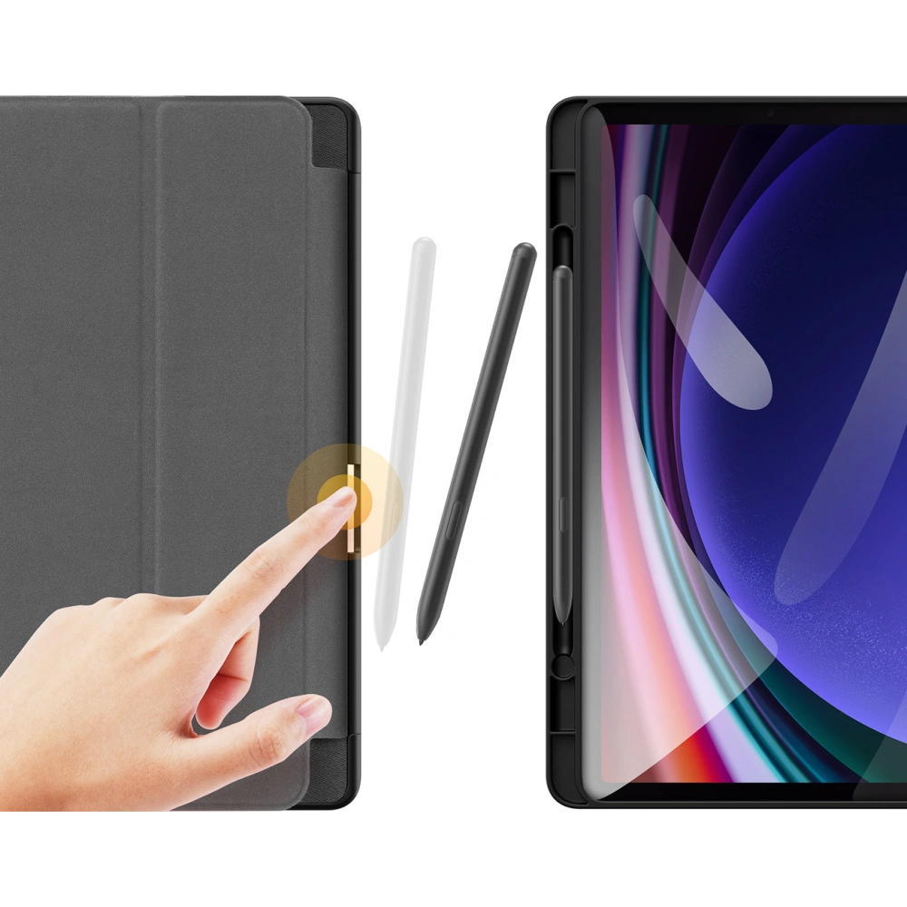Etui Dux Ducis Toby Samsung Tab A9+ Plus z uchwytem na rysik czarne