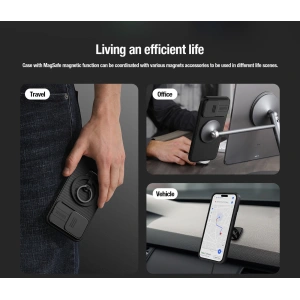 Kup Etui Nillkin CamShield Pro Magnetic Case Apple iPhone 15 Plus / 14 Plus zielone - NLK1266 - {ean13} - Sklep Home Screen