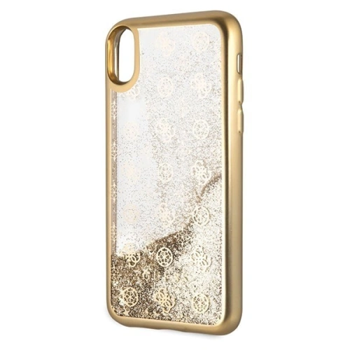 Kup Etui Guess GUHCI61PEOLGGO Apple iPhone XR złoty/gold hard case 4G Peony Liquid Glitter - GUE061GLD - {ean13} - Sklep Home Screen