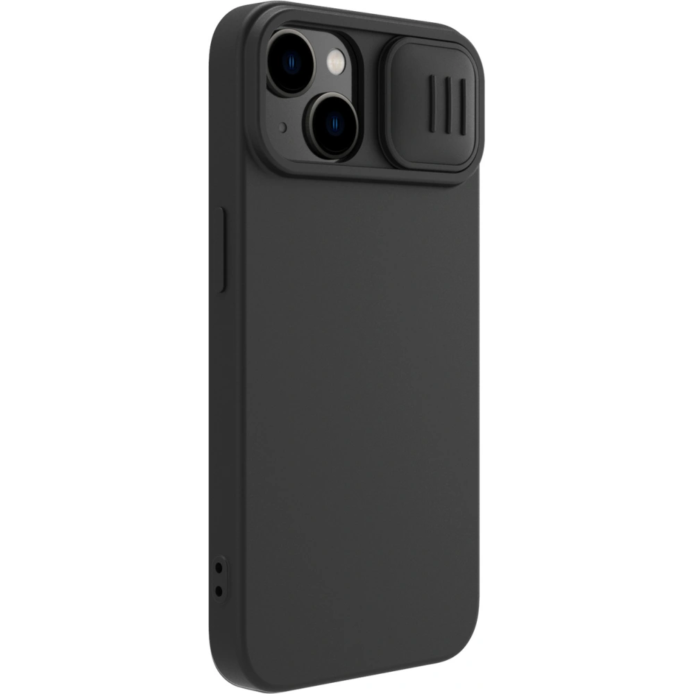 Etui Nillkin CamShield Silky Silicone Case Apple iPhone 15 czarne